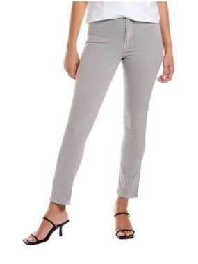 MOTHER Straight Leg Jeans in Light Gray